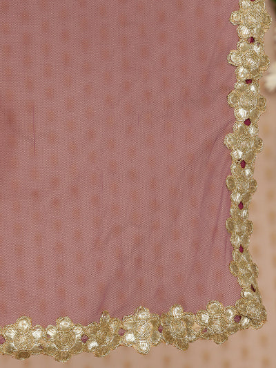 Voilet & Gold banarasi Jacquard Lehenga Choli