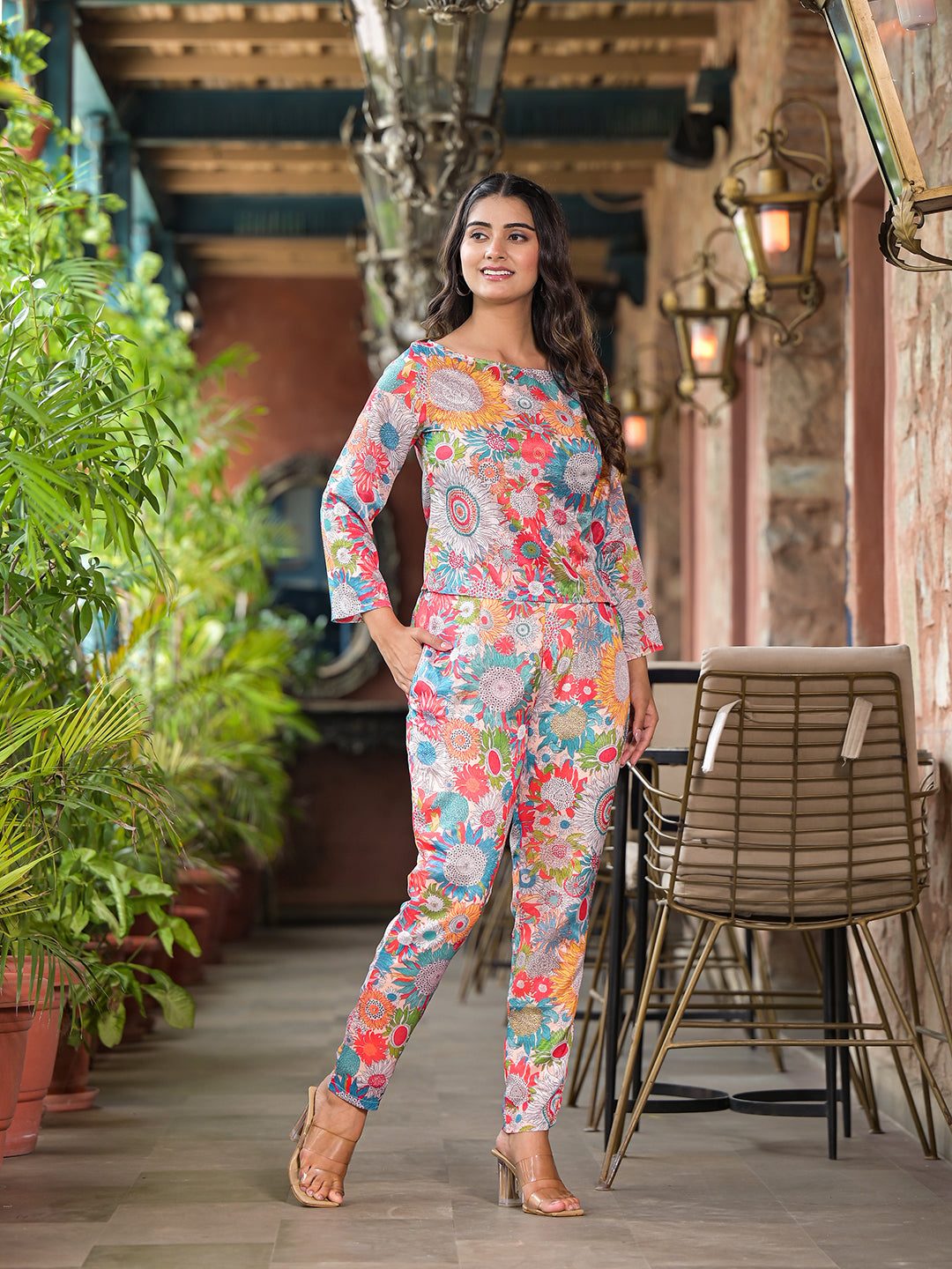 Multicolor Floral Co-ord Set