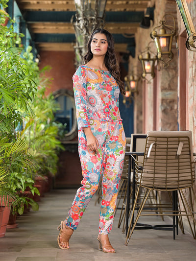 Multicolor Floral Co-ord Set