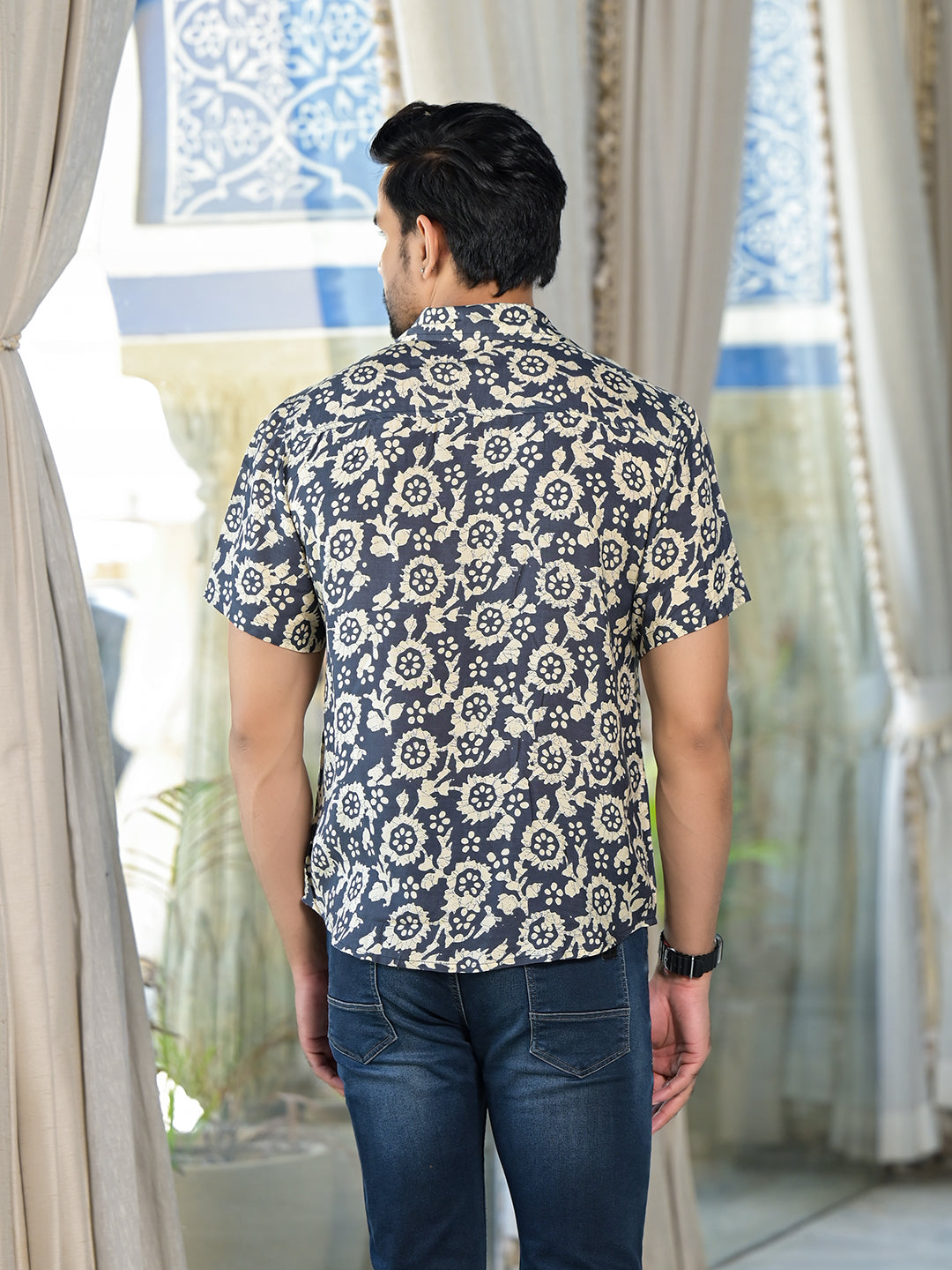 Indigo Batik printed Shirt