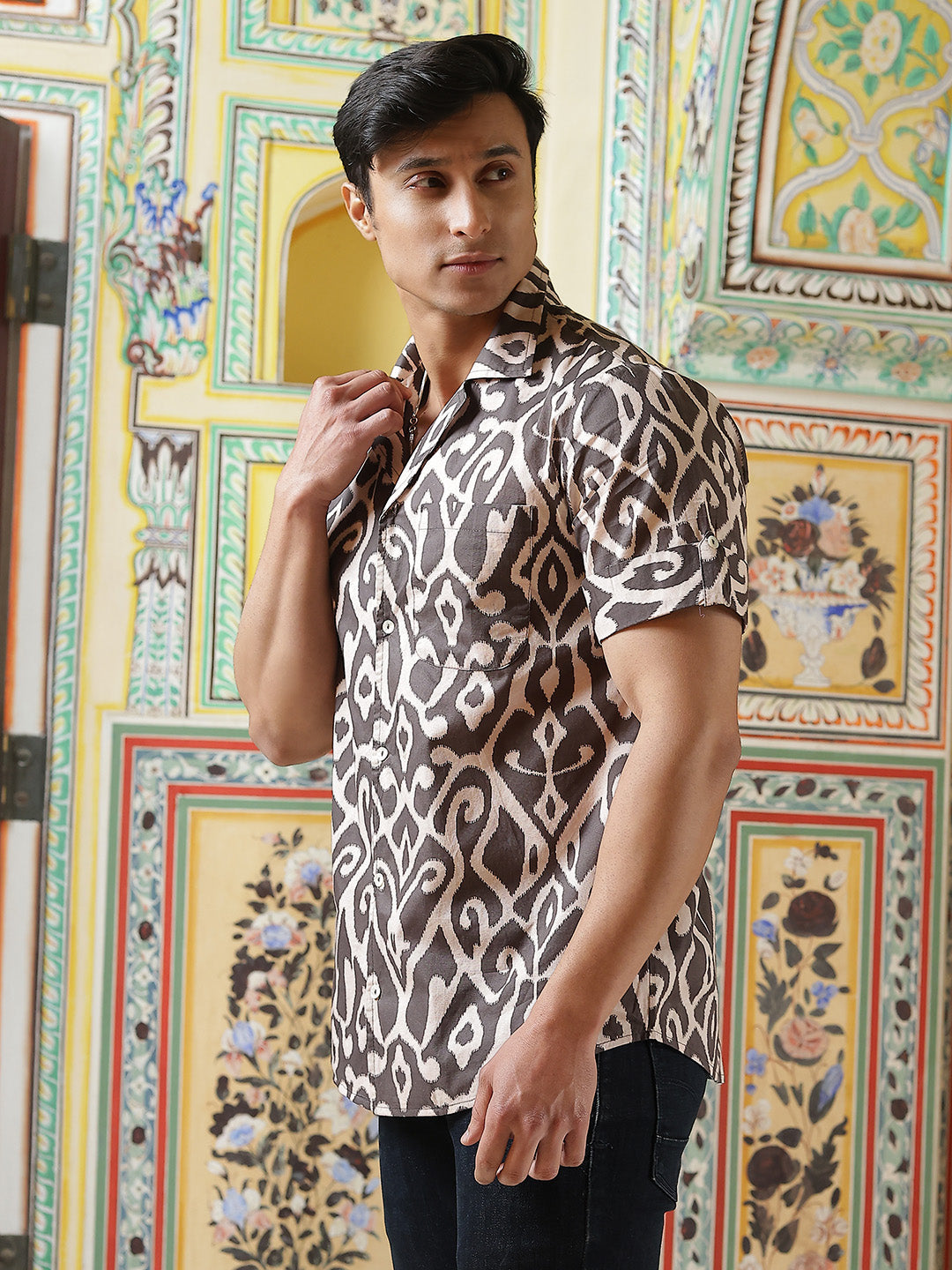 Multicolor Ethnic Motifs Shirt