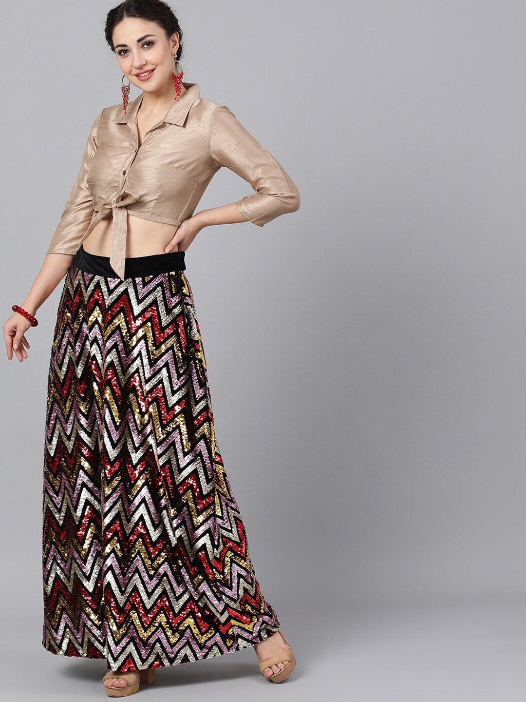 Multicolor Embellished Lehenga Choli