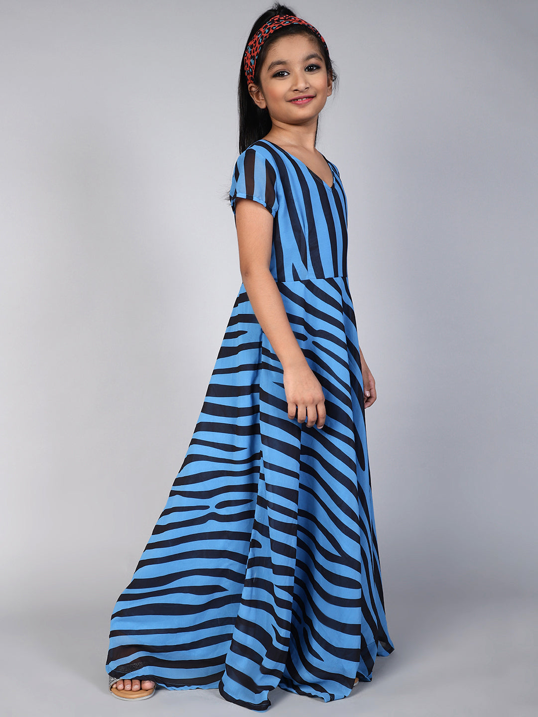 Blue Striped Dress