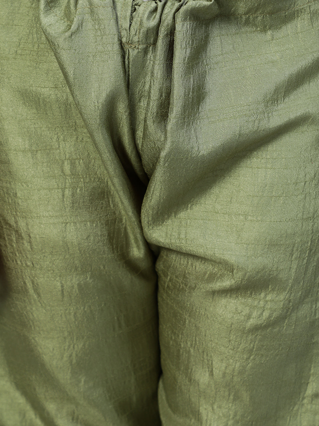 Green Foil Printed Kurta With Pant