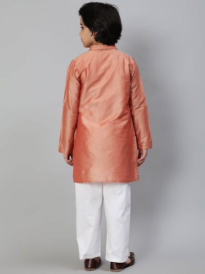 Rose Gold Embroidered Kurta