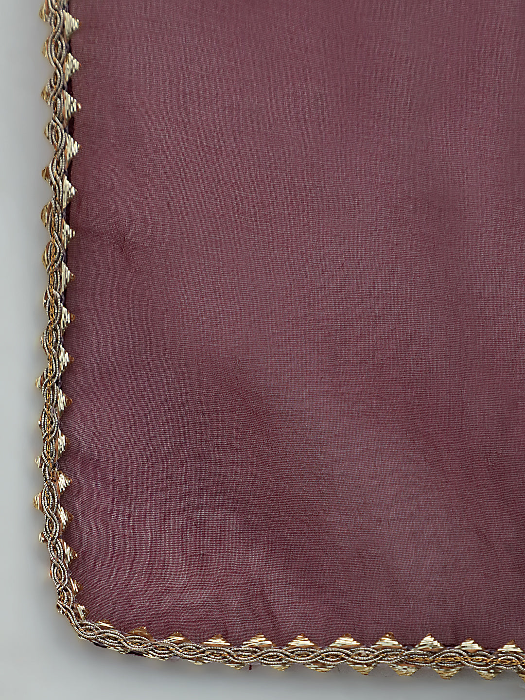 Burgundy Woven Designed Kurta Sharara With Dupatta