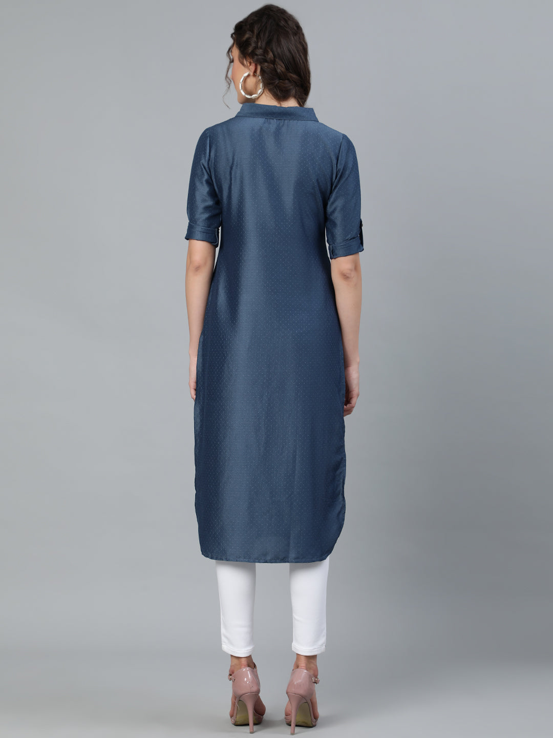 Blue Pathani Kurta