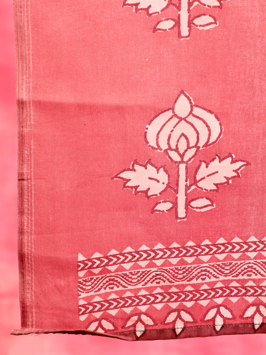 Pink Ethnic Motifs Kurta Pant With Dupatta