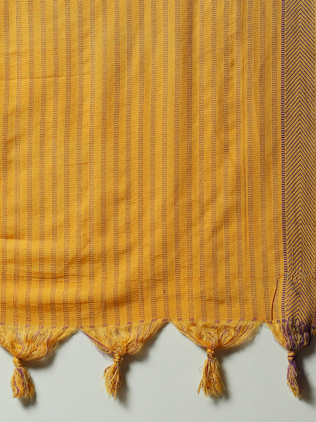 Mustard Printed A-Line Kurta Pant With Dupatta