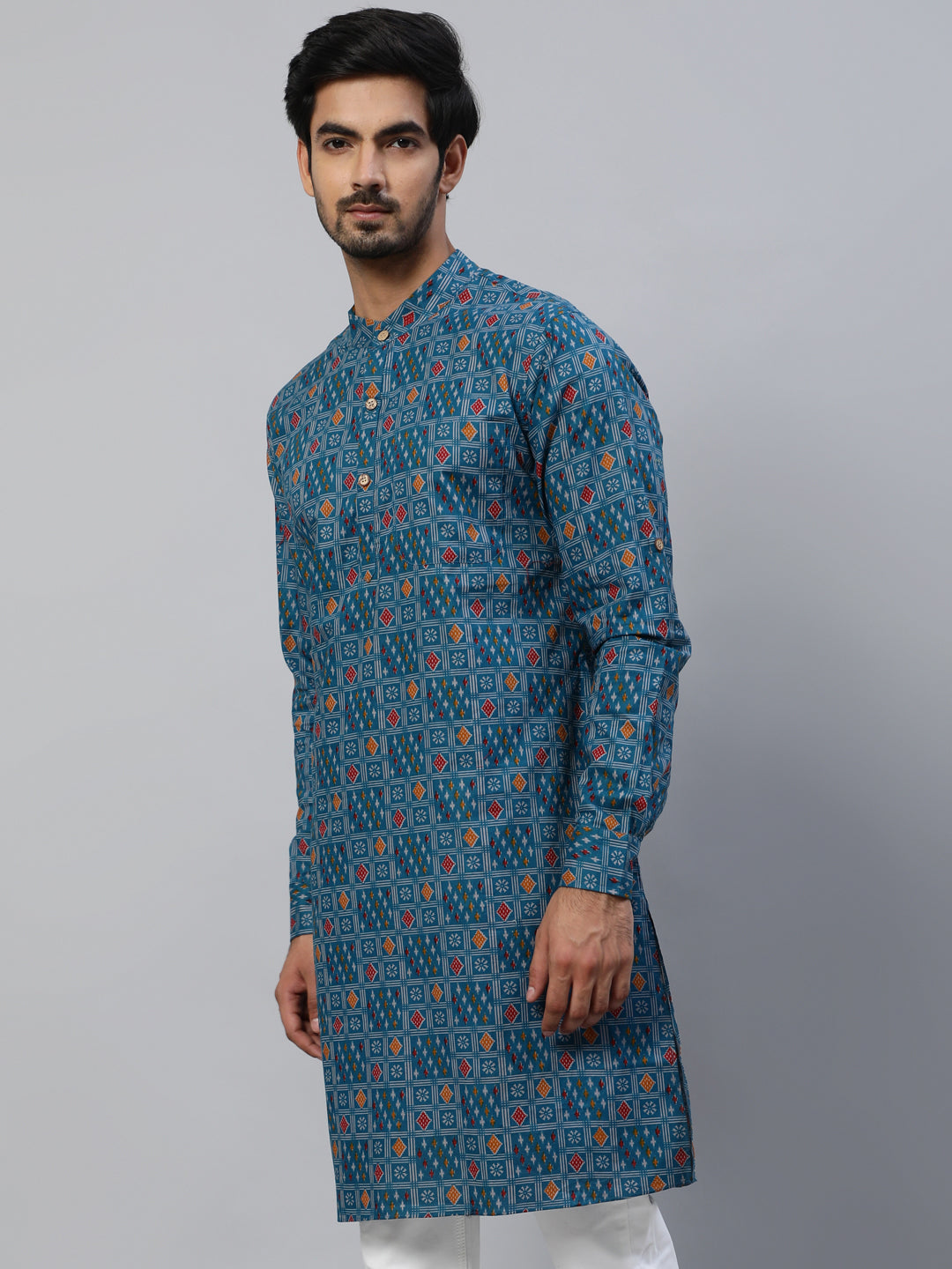 Blue Indian Long Kurta