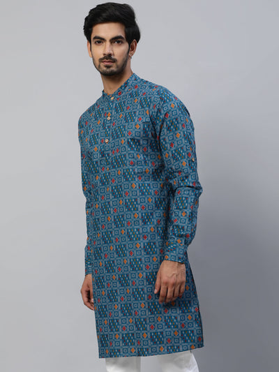 Blue Indian Long Kurta