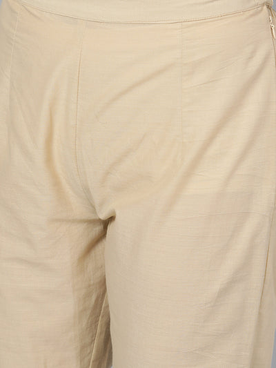 Beige Kurta with Pant