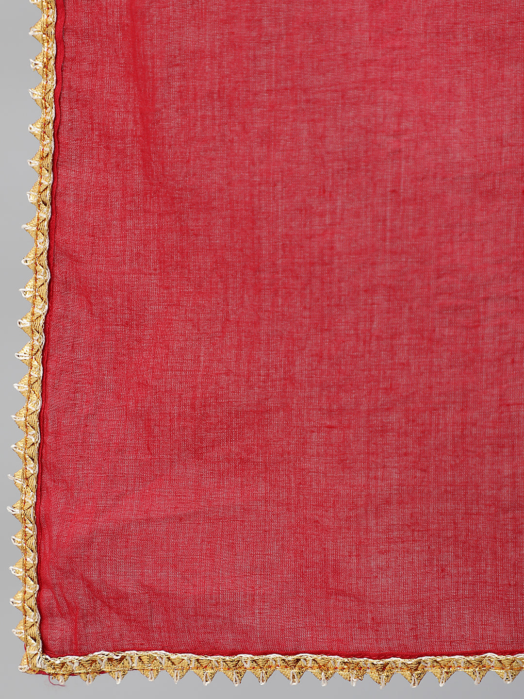 Red Gold Printed Lehenga Choli With Dupatta