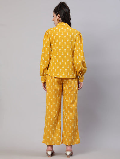 Mustard Floral Print Co-ord Set